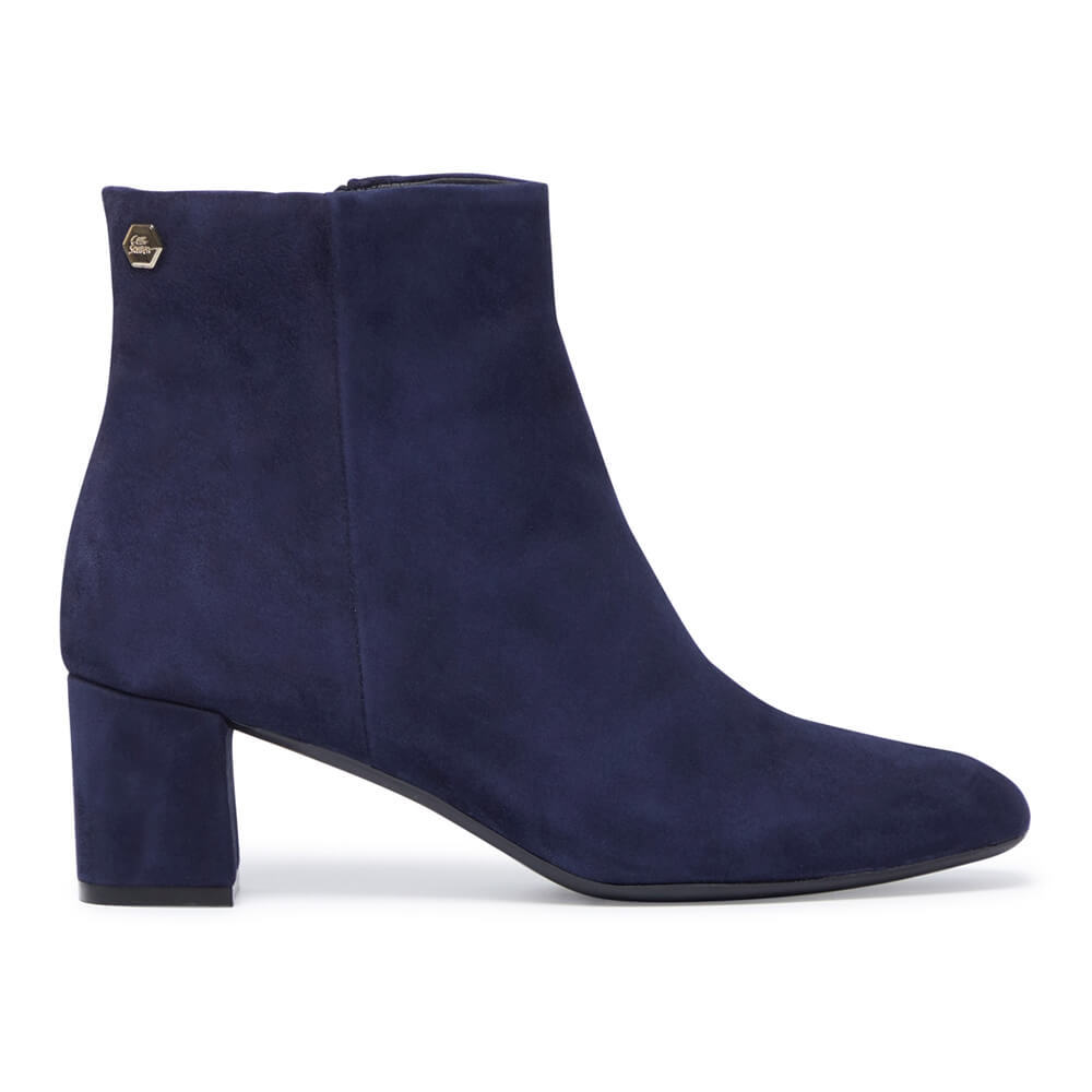 Carl Scarpa Effy Navy Suede Ankle Boots